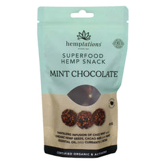 2die4 Hemptations Superfood Hemp Snack Mint Chocolate 80gm