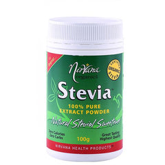 Nirvana Organics Stevia Powder - Go Vita Batemans Bay