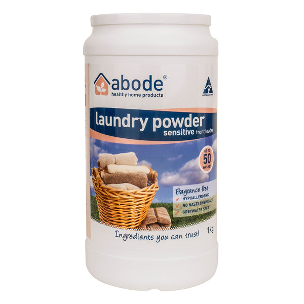 Abode Laundry Powder Zero (Front & Top Loader) - Go Vita Batemans Bay