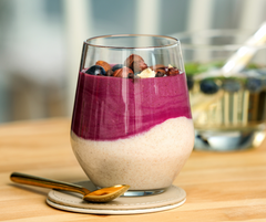 Elderberry Wellness Tea & Elderberry Chia Dessert