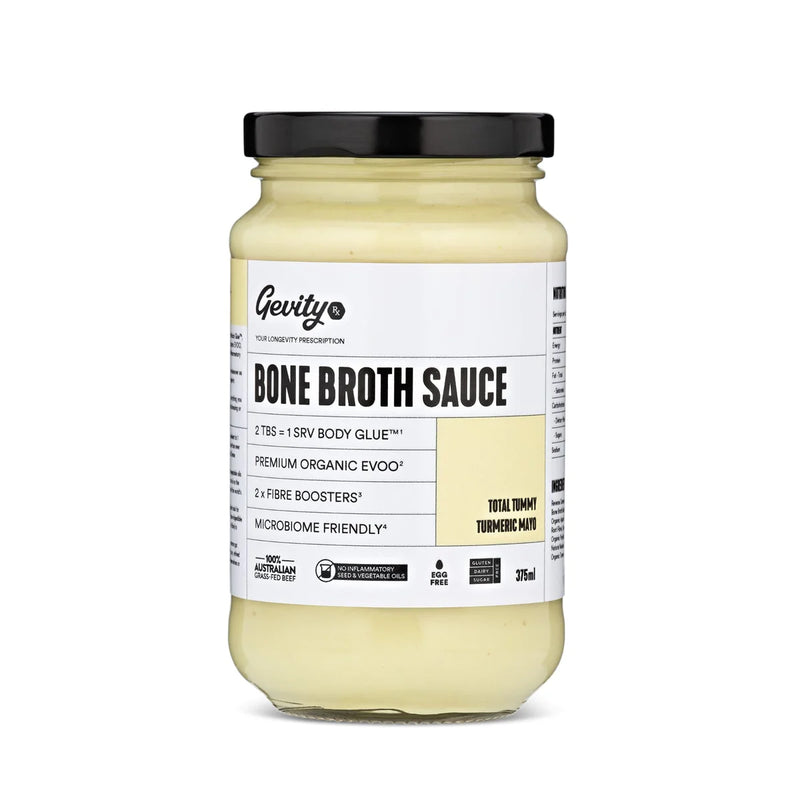 Gevity Bone Broth  Total Tummy Turmeric Mayo