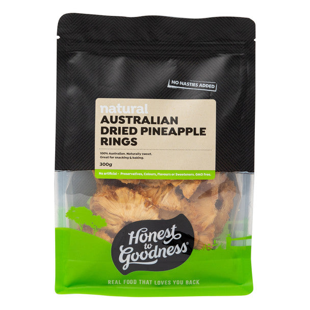 Honest to Goodness Dried Pineapple Rings Australian 300gm