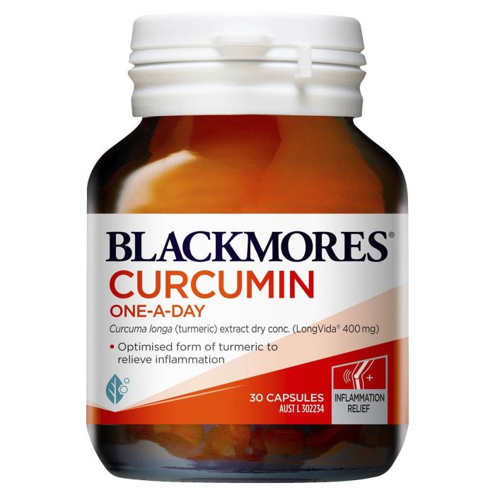 Blackmores Curcumin One a Day - Go Vita Batemans Bay