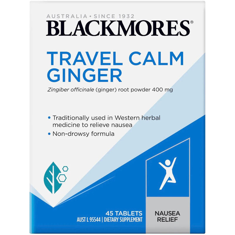 Blackmores Travel Calm Ginger - Go Vita Batemans Bay