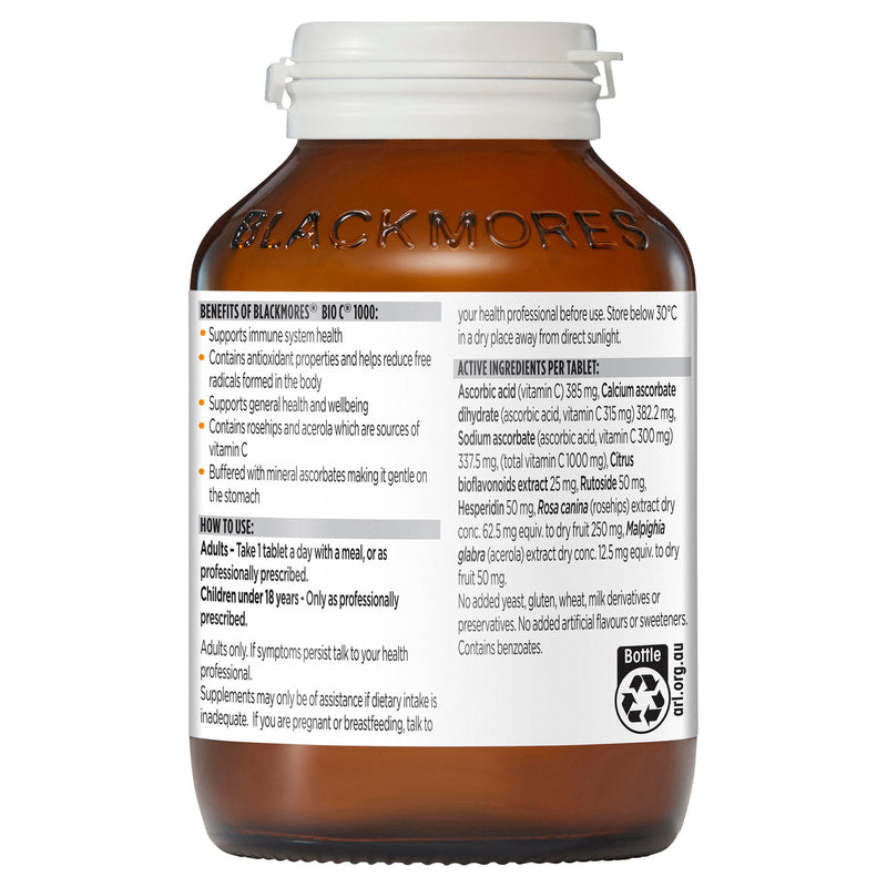 Blackmores Bio C 1000mg - Go Vita Batemans Bay