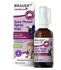 Brauer Elderberry Kid's Sore Throat Spray 50mL