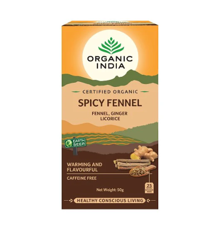 Organic India Spicy Fennel 25 Tea Bags
