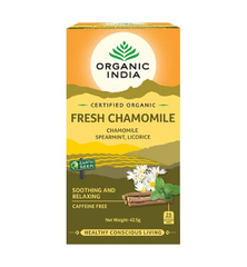 Organic India Fresh Chamomile 25 Tea Bags