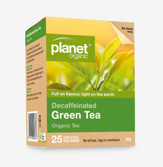 Planet Organic Green Decaffeinated 25 Teabags