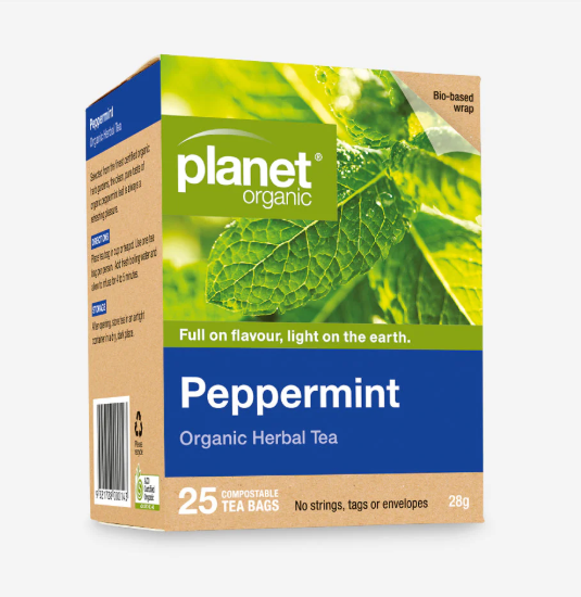 Planet Organic Peppermint Tea 25 Tea Bags