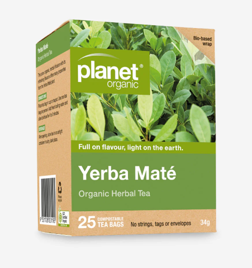 Planet Organic Yerba Mate 25 Teabags