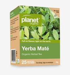 Planet Organic Yerba Mate 25 Teabags