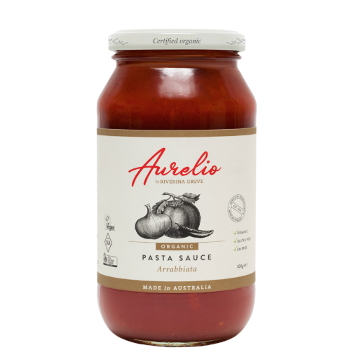 Aurelio Organic Arrabbiatta Pasta Sauce 500g
