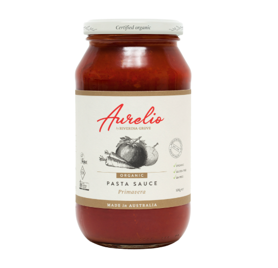 Aurelio Organic Primavera Pasta Sauce 500g