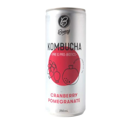 Bonsoy Kombucha Cranberry Pomegranate 250ml