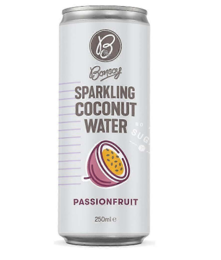 Bonsoy Sparkling Coconut Water Passionfruit 320ml
