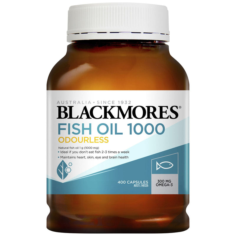 Blackmores Odourless Fish Oil 400mg Mini Capsules - Go Vita Batemans Bay