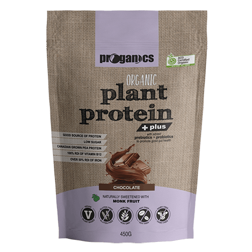 PROGANICS Plant Protein Org + plus Chocolate