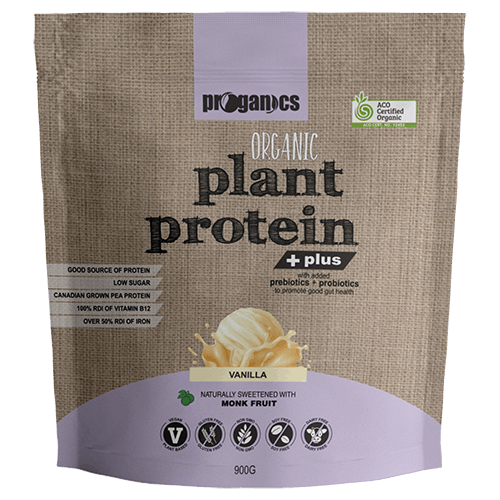 PROGANICS  Plant Protein + plus Vanilla