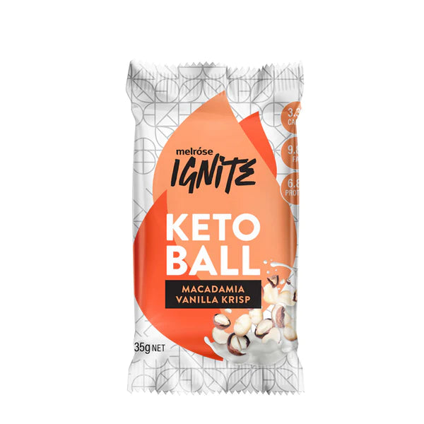 Melrose Ignite Keto Ball Macadamia Vanilla Krisp Ball 35gm
