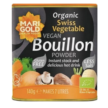 Marigold Organic Bouillon Powder Vegan and Reduced Salt
