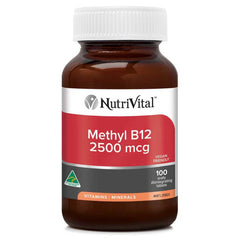 NutriVital B12 Methyl 2500mcg - Go Vita Batemans Bay