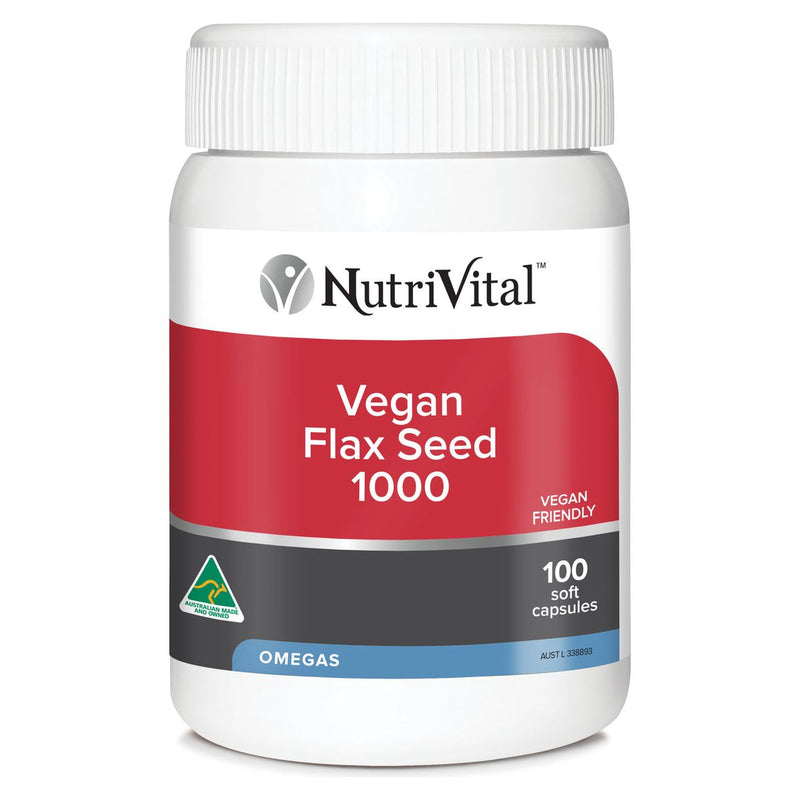 NutriVital Vegan Flaxseed Oil 1000