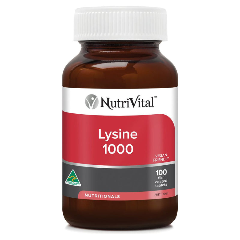NutriVital Lysine 1000mg - Go Vita Batemans Bay