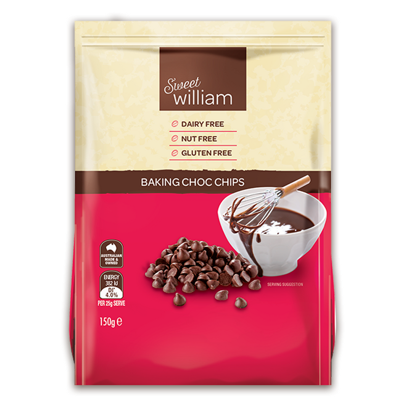 Sweet William Dairy Free Choc Chips - Go Vita Batemans Bay