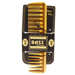 Bass Brushes Comb Bamboo Wide/Fine - Go Vita Batemans Bay