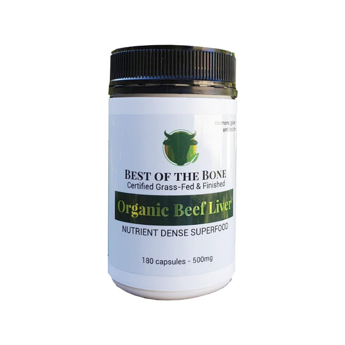 Best of the Bone Bone Organic Beef Liver Capsules - Go Vita Batemans Bay