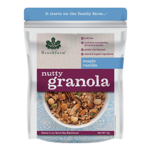 Brookfarm Maple Vanilla Nutty Granola - Go Vita Batemans Bay