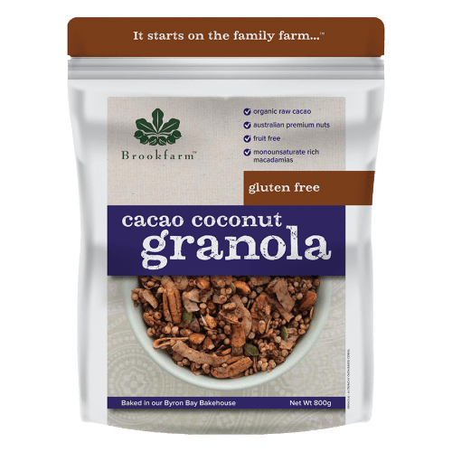 Brookfarm Gluten Free Cacao Coconut Granola - Go Vita Batemans Bay