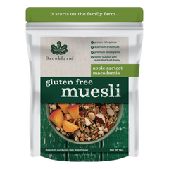 Brookfarm Gluten Free Apricot Macadamia Muesli - Go Vita Batemans Bay