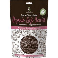 Dr Superfoods Dark Chocolate Organic Goji Berries 125g