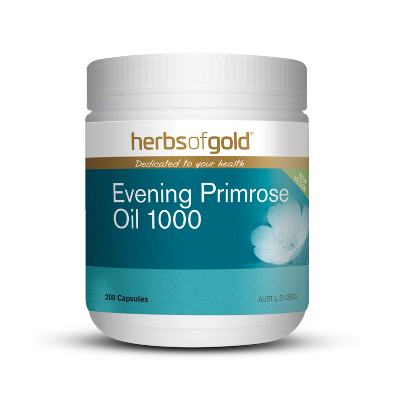 Herbs of Gold Evening Primrose Oil 1000mg - Go Vita Batemans Bay