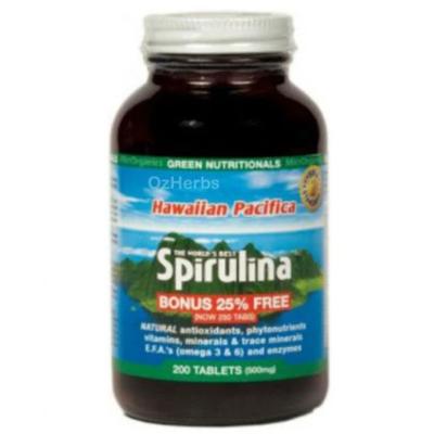 Green Nutritionals Hawaiian Pacifica Spirulina tablets - Go Vita Batemans Bay