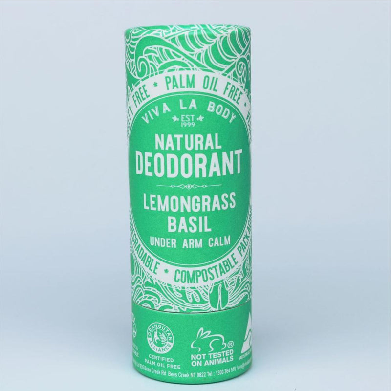 Viva La Body Natural Deodorant - Lemongrass Basil - Go Vita Batemans Bay