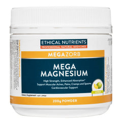 Ethical Nutrients Mega Magnesium Powder Citrus - Go Vita Batemans Bay