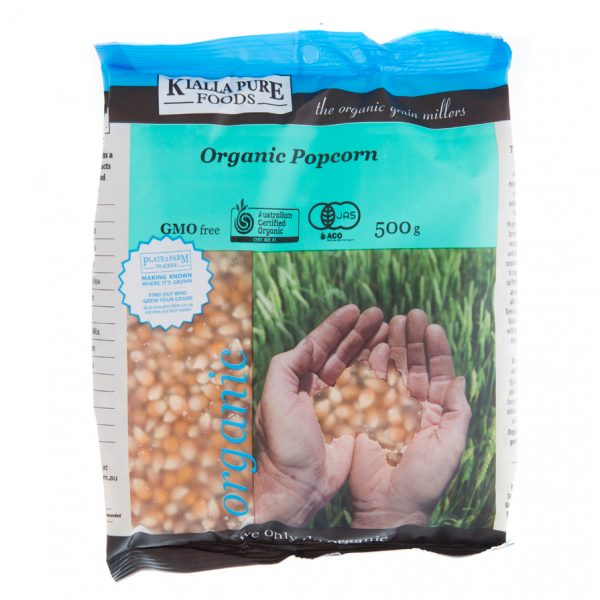 Kialla Organic Popping Corn - Go Vita Batemans Bay