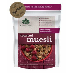 Brookfarm Toasted Macadamia Cranberry Muesli - Go Vita Batemans Bay