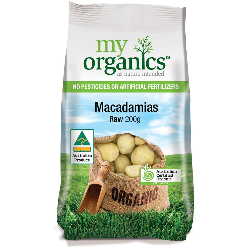 My Organics Raw Australian Macadamias - Go Vita Batemans Bay