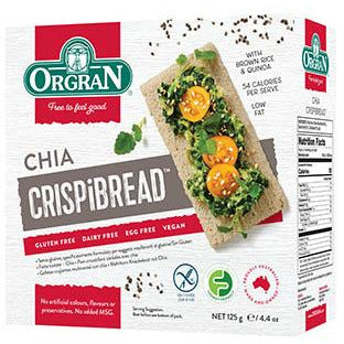 Orgran Multigrain Crispibread with Chia - Go Vita Batemans Bay