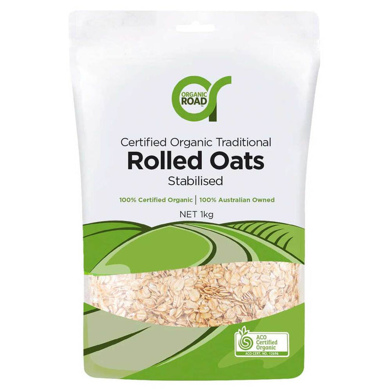 Organic Road Certified Organic Australian Traditional Rolled Oats 1kg