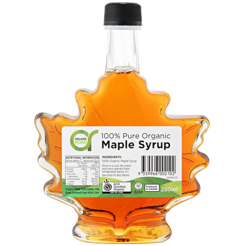 Organic Road Maple Syrup Maple Leaf - Go Vita Batemans Bay