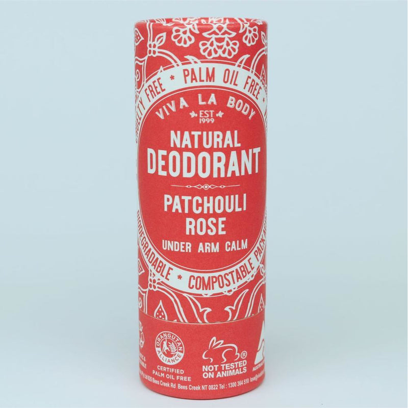 Viva La Body Natural Deodorant - Patchouli Rose - Go Vita Batemans Bay