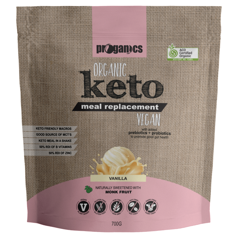 Proganics Keto Meal Replacement - Vanilla - Go Vita Batemans Bay
