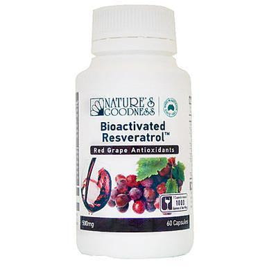 Nature's Goodness Bioactived Resveratrol Red Grape Antioxidants - Go Vita Batemans Bay