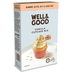 Well & Good Gluten Free Vanilla Cup Cake Mix - Go Vita Batemans Bay