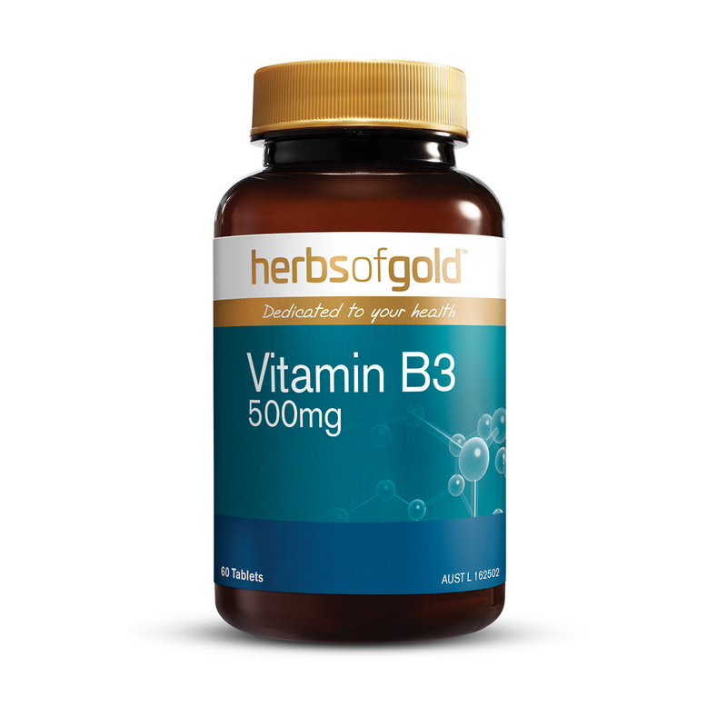 Herbs of Gold Vitamin B3 500mg - Go Vita Batemans Bay